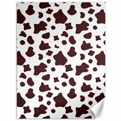 Brown cow spots pattern, animal fur print Canvas 36  x 48 