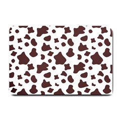 Brown Cow Spots Pattern, Animal Fur Print Small Doormat  by Casemiro