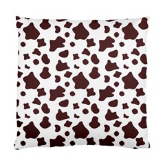 Brown cow spots pattern, animal fur print Standard Cushion Case (One Side)