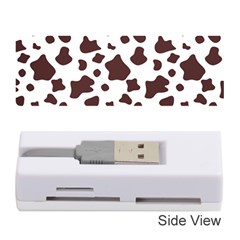 Brown cow spots pattern, animal fur print Memory Card Reader (Stick)