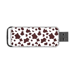 Brown cow spots pattern, animal fur print Portable USB Flash (Two Sides)