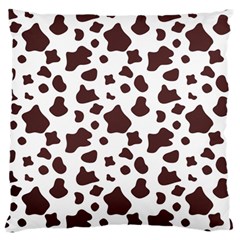 Brown Cow Spots Pattern, Animal Fur Print Standard Flano Cushion Case (one Side) by Casemiro