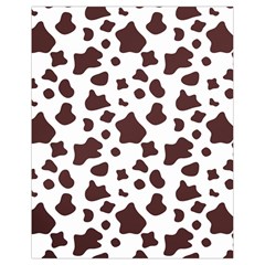 Brown cow spots pattern, animal fur print Drawstring Bag (Small)