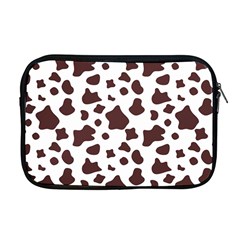 Brown cow spots pattern, animal fur print Apple MacBook Pro 17  Zipper Case