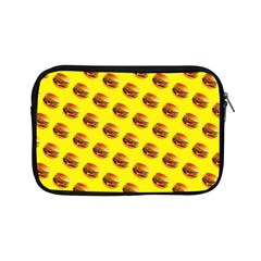 Vector Burgers, fast food sandwitch pattern at yellow Apple iPad Mini Zipper Cases