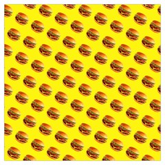 Vector Burgers, fast food sandwitch pattern at yellow Lightweight Scarf 