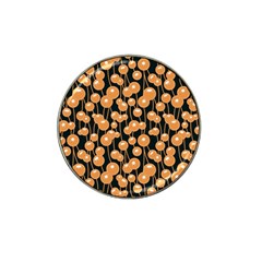 Orange Dandelions On A Dark Background Hat Clip Ball Marker (4 Pack) by SychEva