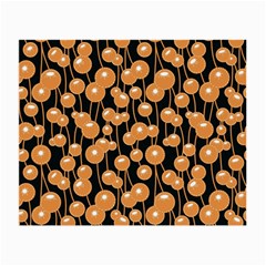 Orange Dandelions On A Dark Background Small Glasses Cloth (2 Sides) by SychEva