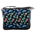 Multi-colored Circles Messenger Bag Front