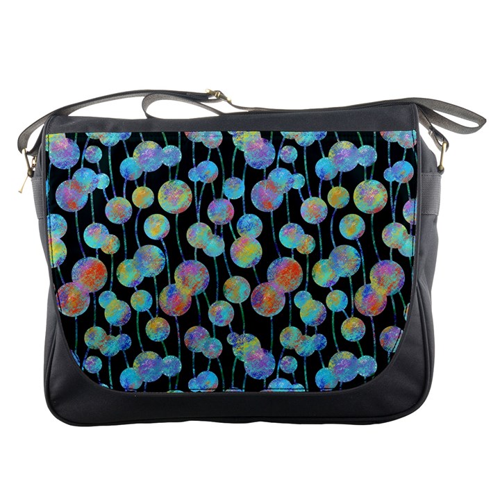 Multi-colored Circles Messenger Bag