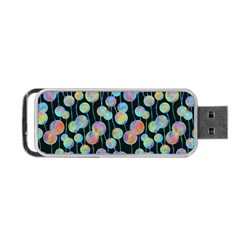 Multi-colored Circles Portable Usb Flash (two Sides)