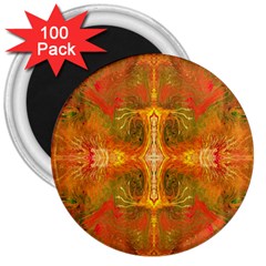 Red Flames 3  Magnets (100 pack)