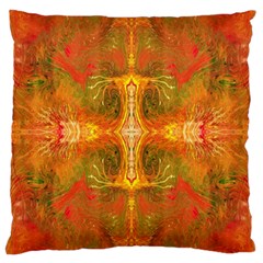 Red Flames Large Cushion Case (Two Sides)