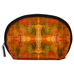 Red Flames Accessory Pouch (Large)