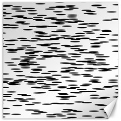 Black And White Abstract Pattern, Ovals Canvas 12  X 12  by Casemiro