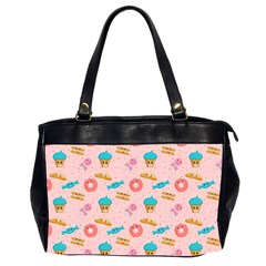 Funny Sweets With Teeth Oversize Office Handbag (2 Sides) by SychEva