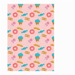 Funny Sweets With Teeth Small Garden Flag (two Sides) by SychEva