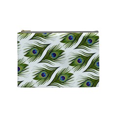 Peacock Feather Cosmetic Bag (Medium)