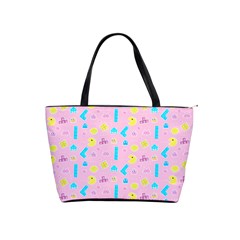 Arcade Dreams Pink Classic Shoulder Handbag by thePastelAbomination
