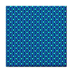 Blue Circles On A Dark Blue Background Tile Coaster by SychEva