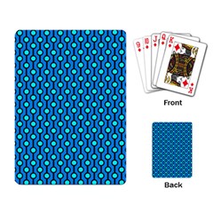 Blue Circles On A Dark Blue Background Playing Cards Single Design (rectangle) by SychEva