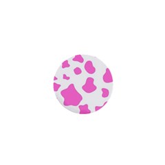 Pink Cow Spots, Large Version, Animal Fur Print In Pastel Colors 1  Mini Buttons by Casemiro