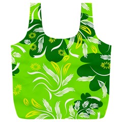 Folk Flowers Pattern Floral Surface Design Seamless Pattern Full Print Recycle Bag (xxl)