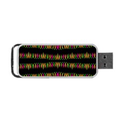 Candle Lights In Warm Cozy Festive Style Portable Usb Flash (one Side) by pepitasart