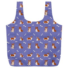 Cute Corgi Dogs Full Print Recycle Bag (xl) by SychEva