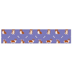 Cute Corgi Dogs Small Flano Scarf