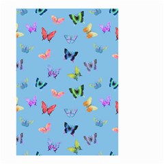 Multicolored Butterflies Whirl Small Garden Flag (two Sides) by SychEva