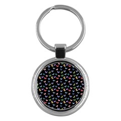 Bright And Beautiful Butterflies Key Chain (round) by SychEva