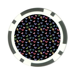 Bright And Beautiful Butterflies Poker Chip Card Guard by SychEva