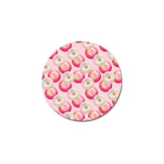 Pink And White Donuts Golf Ball Marker (4 Pack) by SychEva