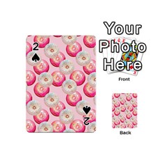 Pink And White Donuts Playing Cards 54 Designs (mini) by SychEva