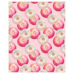 Pink And White Donuts Drawstring Bag (small) by SychEva