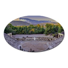 Epidaurus Theater, Peloponnesse, Greece Oval Magnet by dflcprintsclothing