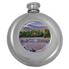 Epidaurus Theater, Peloponnesse, Greece Round Hip Flask (5 oz)