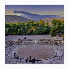 Epidaurus Theater, Peloponnesse, Greece Medium Glasses Cloth by dflcprintsclothing