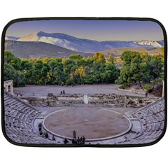 Epidaurus Theater, Peloponnesse, Greece Double Sided Fleece Blanket (Mini) 