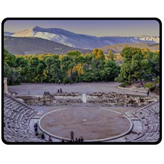 Epidaurus Theater, Peloponnesse, Greece Fleece Blanket (Medium) 