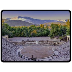 Epidaurus Theater, Peloponnesse, Greece Double Sided Fleece Blanket (Large) 