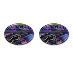 Unadjusted Tv Screen Cufflinks (oval) by MRNStudios