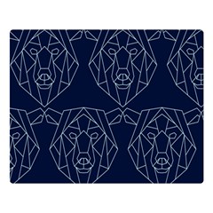 Polygonal Bear Pattern Design Double Sided Flano Blanket (Large) 