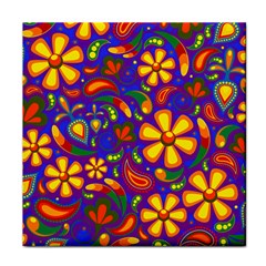 Gay Pride Rainbow Floral Paisley Face Towel