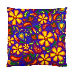 Gay Pride Rainbow Floral Paisley Standard Cushion Case (two Sides)