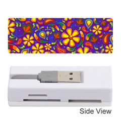 Gay Pride Rainbow Floral Paisley Memory Card Reader (stick) by VernenInk