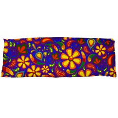 Gay Pride Rainbow Floral Paisley Body Pillow Case (dakimakura) by VernenInk