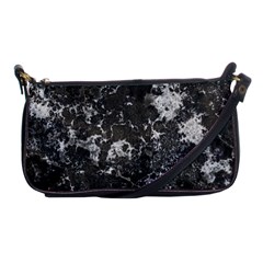 Dark Marble Camouflage Texture Print Shoulder Clutch Bag by dflcprintsclothing