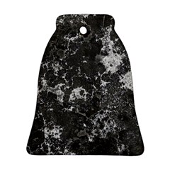 Dark Marble Camouflage Texture Print Ornament (bell) by dflcprintsclothing